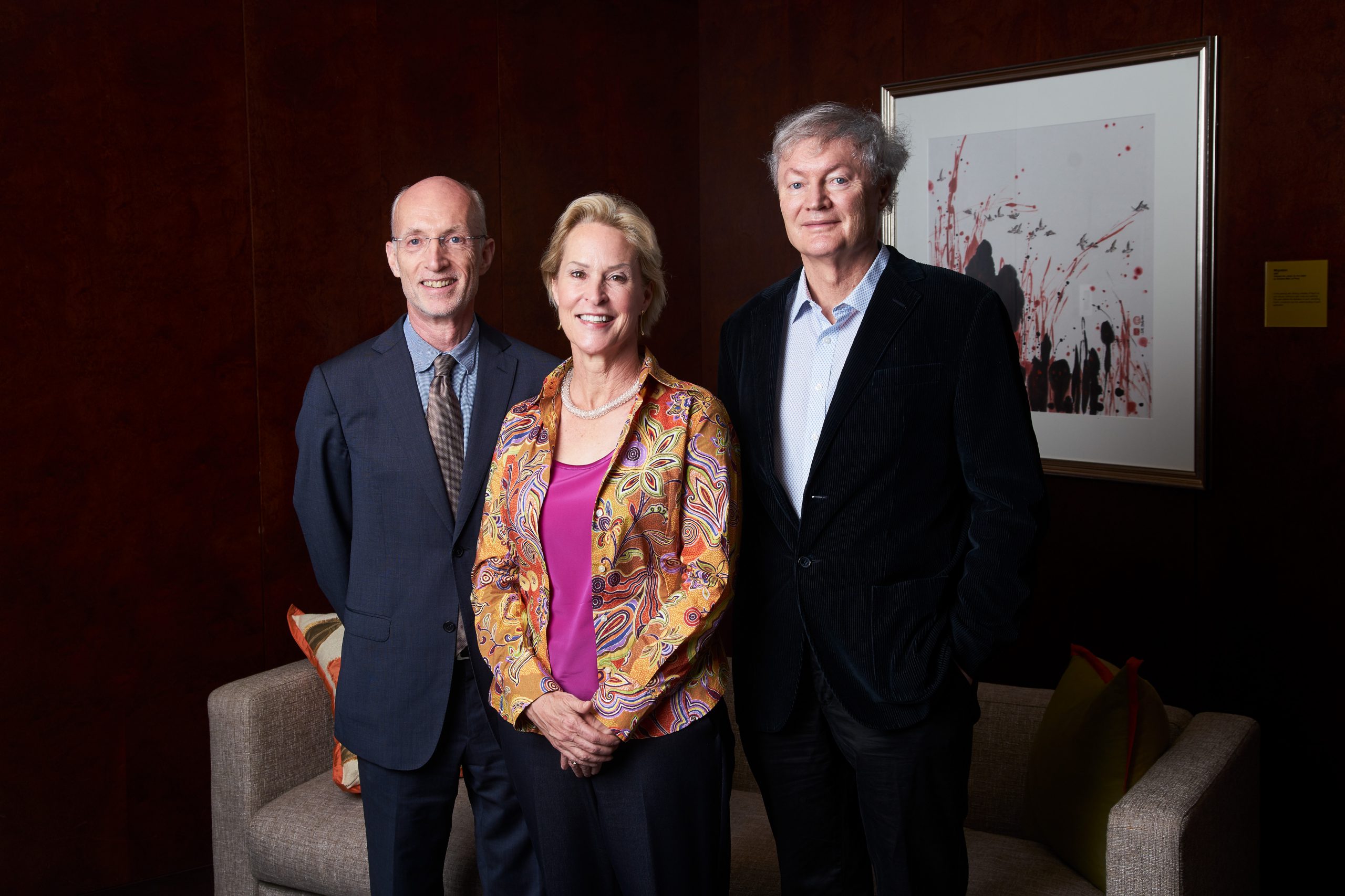 In this picture Millennium Technology Prize Winners Stuart Parkin, Frances Arnold and Michael Gratzel
