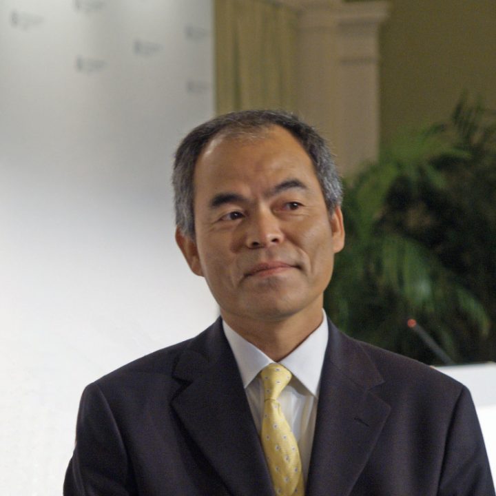 In this picture 2006 Millennium Technology Prize winner Shuji Nakamura he got it from Blue and White LEDs innovation