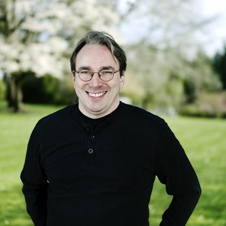 In this picture is 2012 Millennium Technolgoy Prize Winner Linus Torvalds who received his prize from open source operating system Linux.